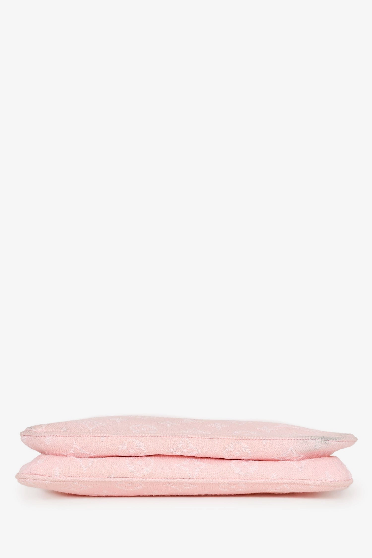 Louis Vuitton Pink Denim 2-Way 'Liv' Pochette (As Is)