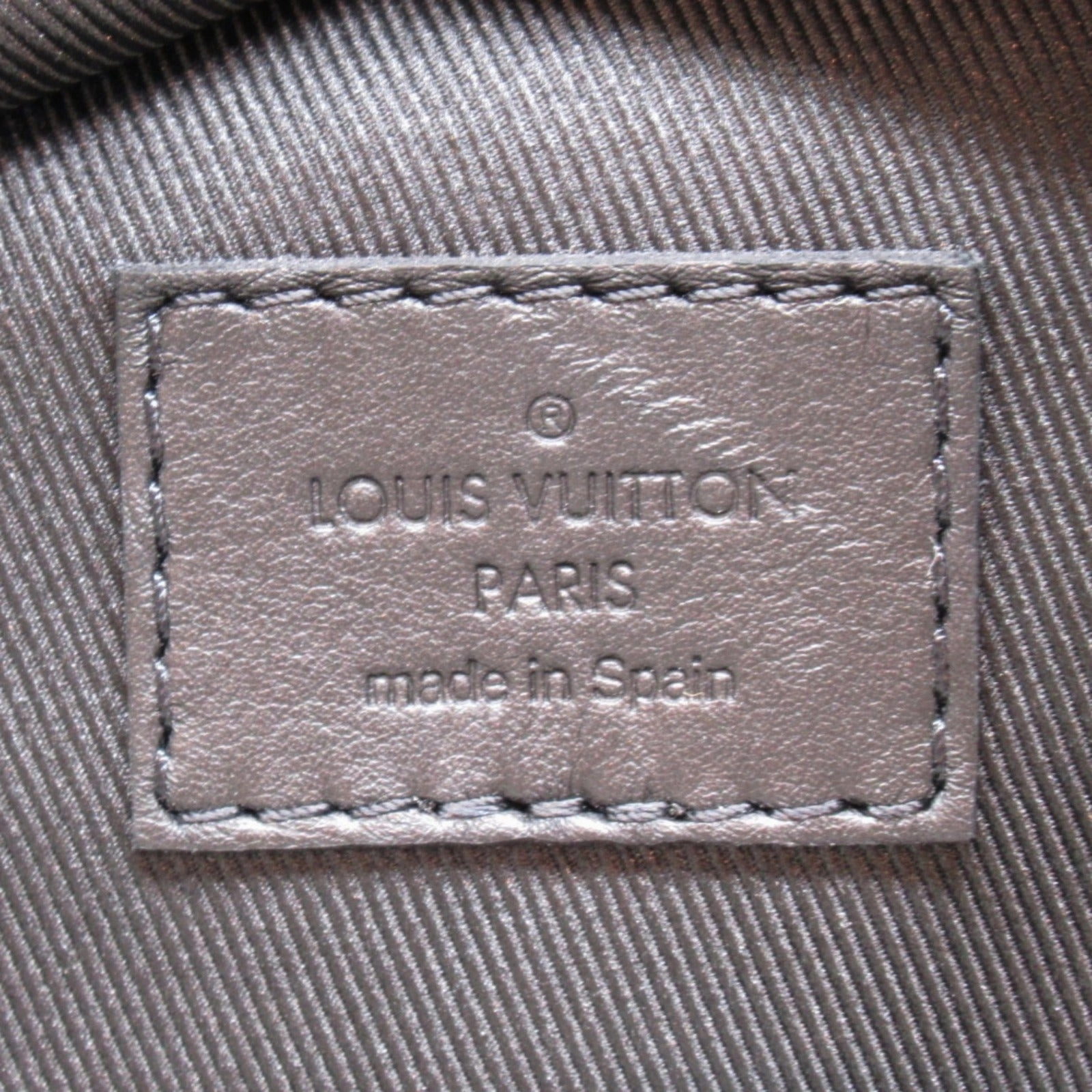 Louis Vuitton Racing Backpack Backpack Backpack Bag PVC Coated Canvas Monogram Shadow  Black M46109