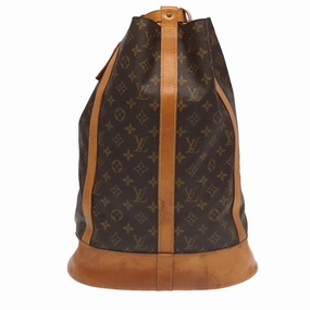 Louis Vuitton Randonne Brown Canvas Shoulder Bag