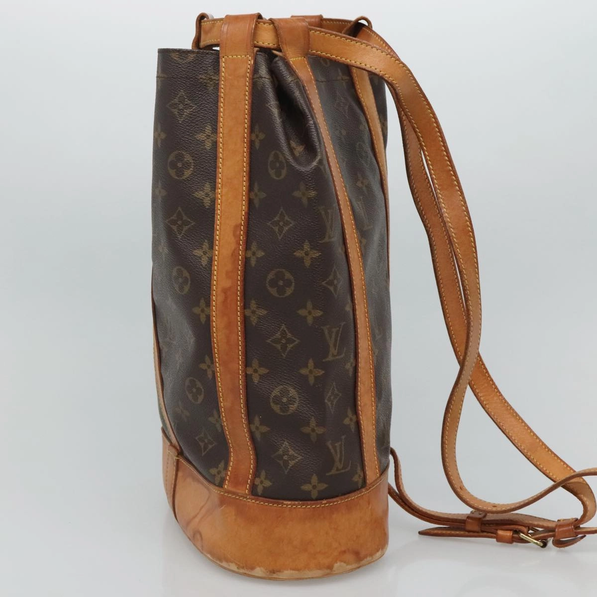 Louis Vuitton Randonne Brown Canvas Shoulder Bag