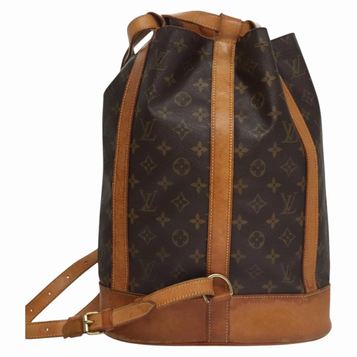 Louis Vuitton Randonne Brown Canvas Shoulder Bag