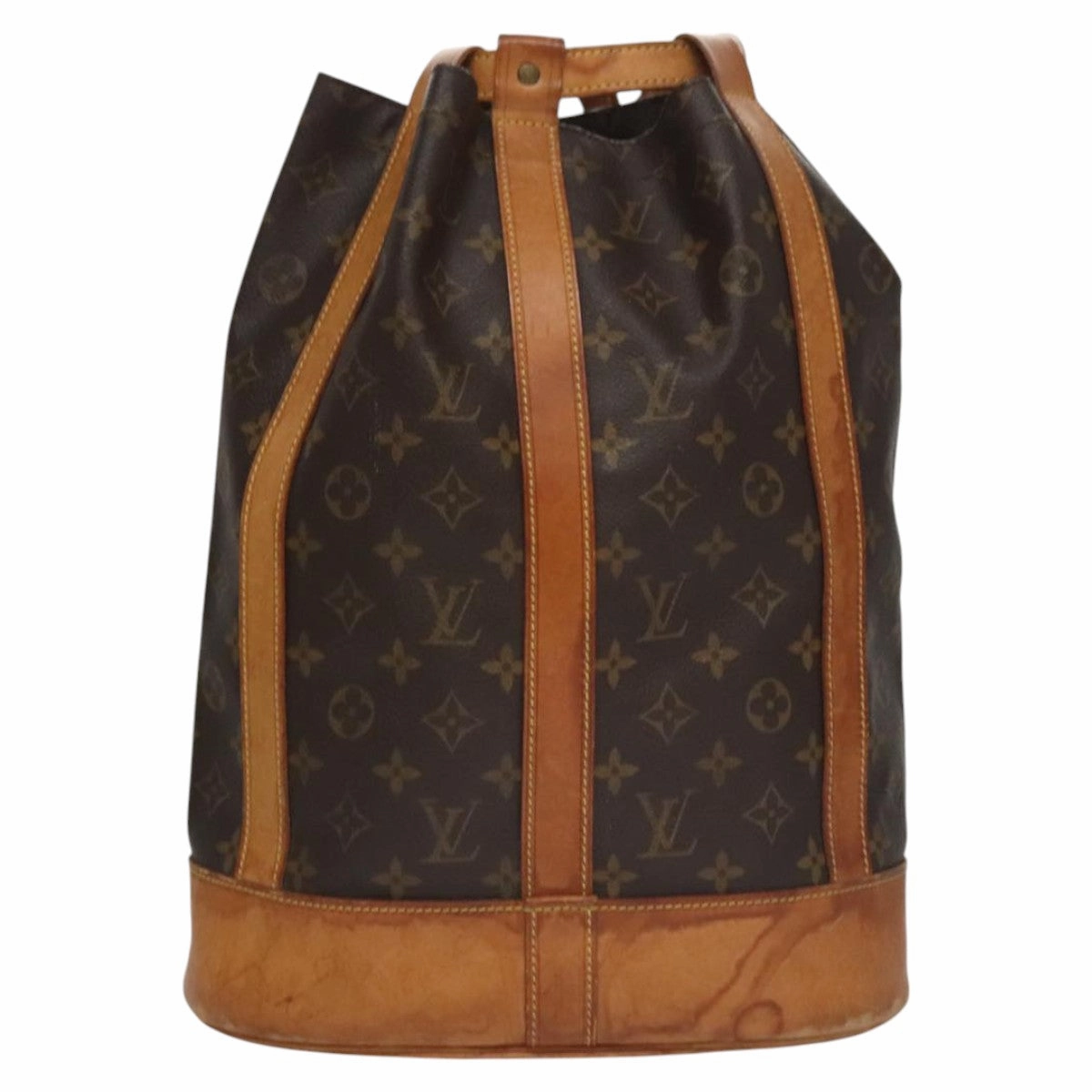 Louis Vuitton Randonne Brown Canvas Shoulder Bag