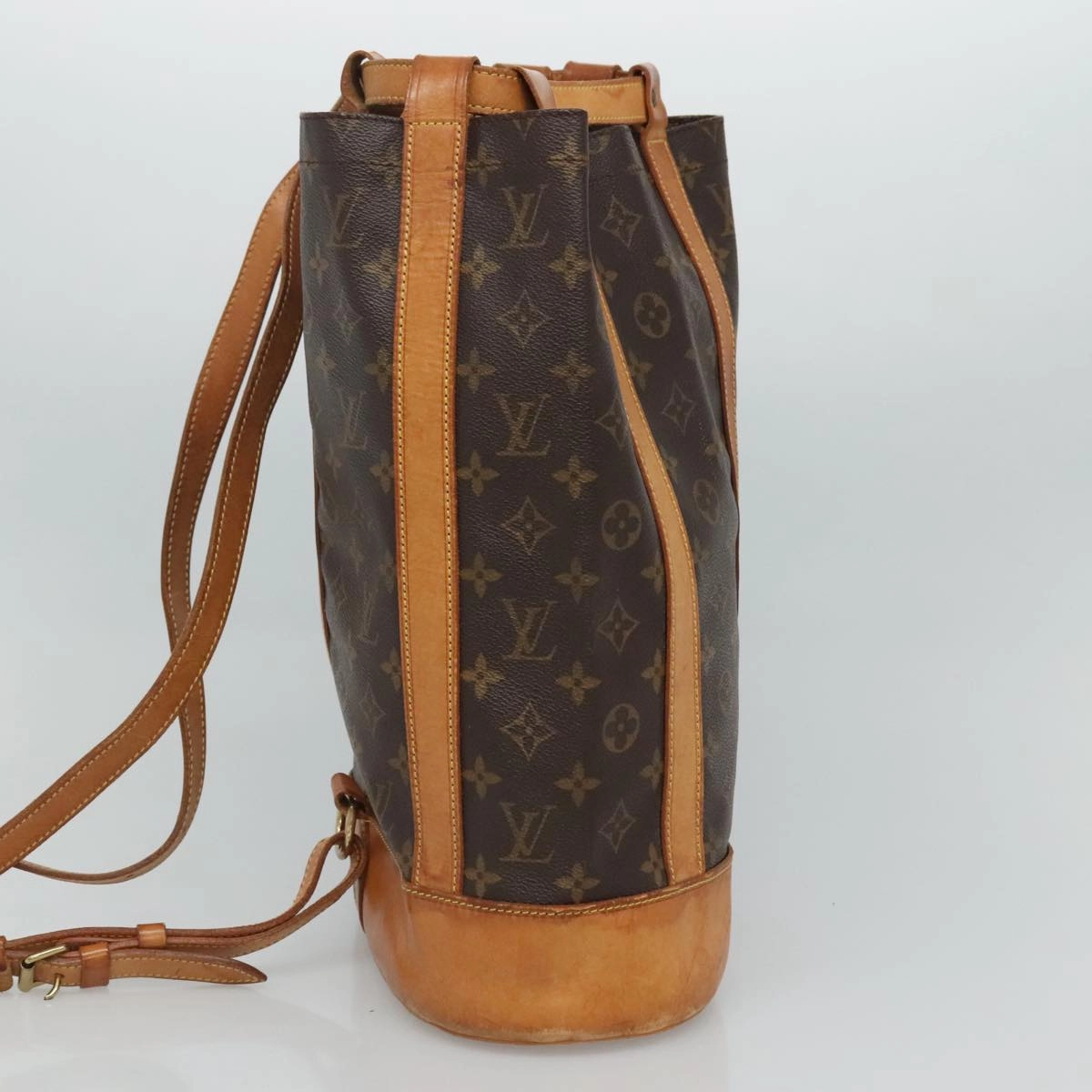 Louis Vuitton Randonne Brown Canvas Shoulder Bag
