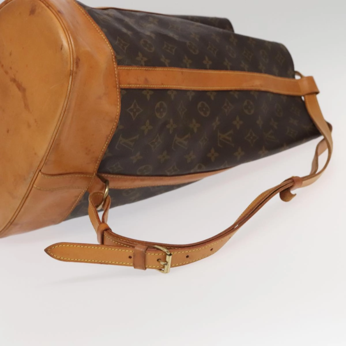 Louis Vuitton Randonne Brown Canvas Shoulder Bag