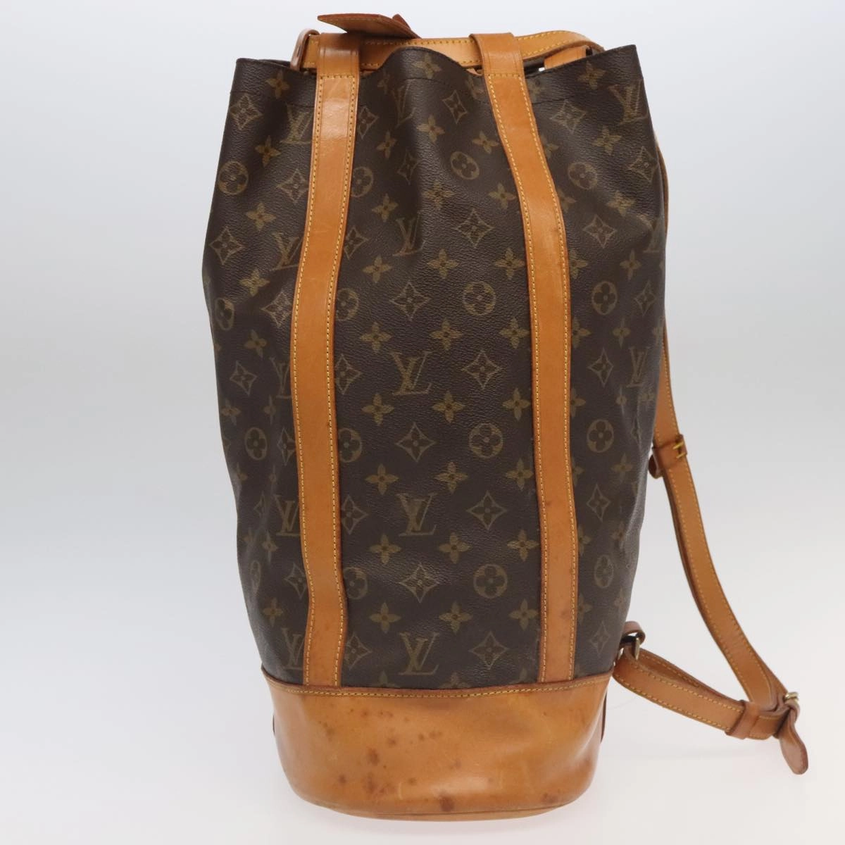 Louis Vuitton Randonne Brown Canvas Shoulder Bag