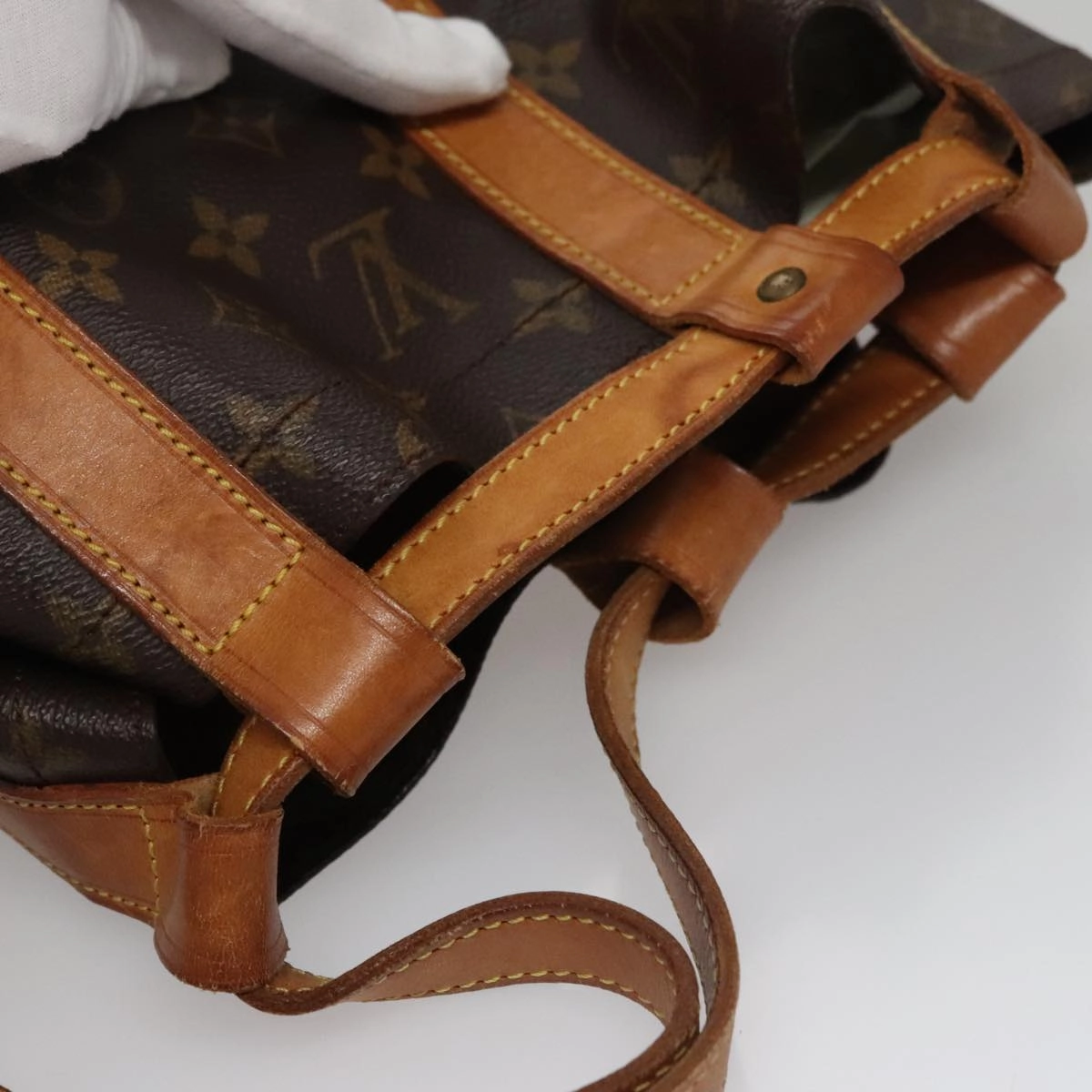 Louis Vuitton Randonne Brown Canvas Shoulder Bag