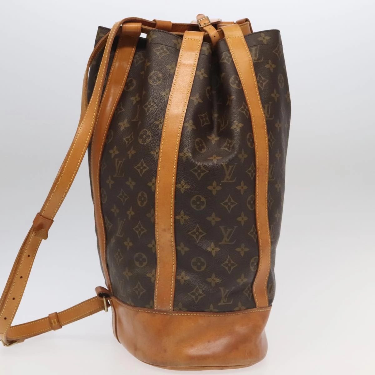 Louis Vuitton Randonne Brown Canvas Shoulder Bag