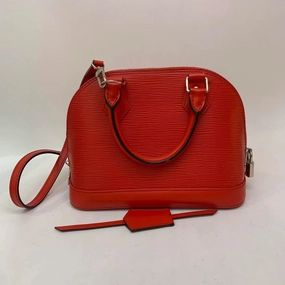 Louis Vuitton Red Epi Alma BB Crossbody Bag