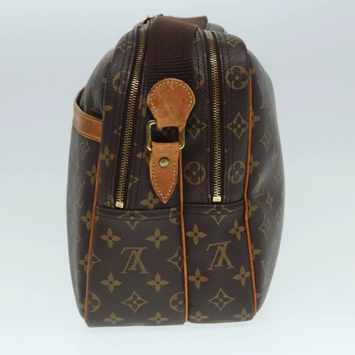Louis Vuitton Reporter Brown Canvas Shoulder Bag
