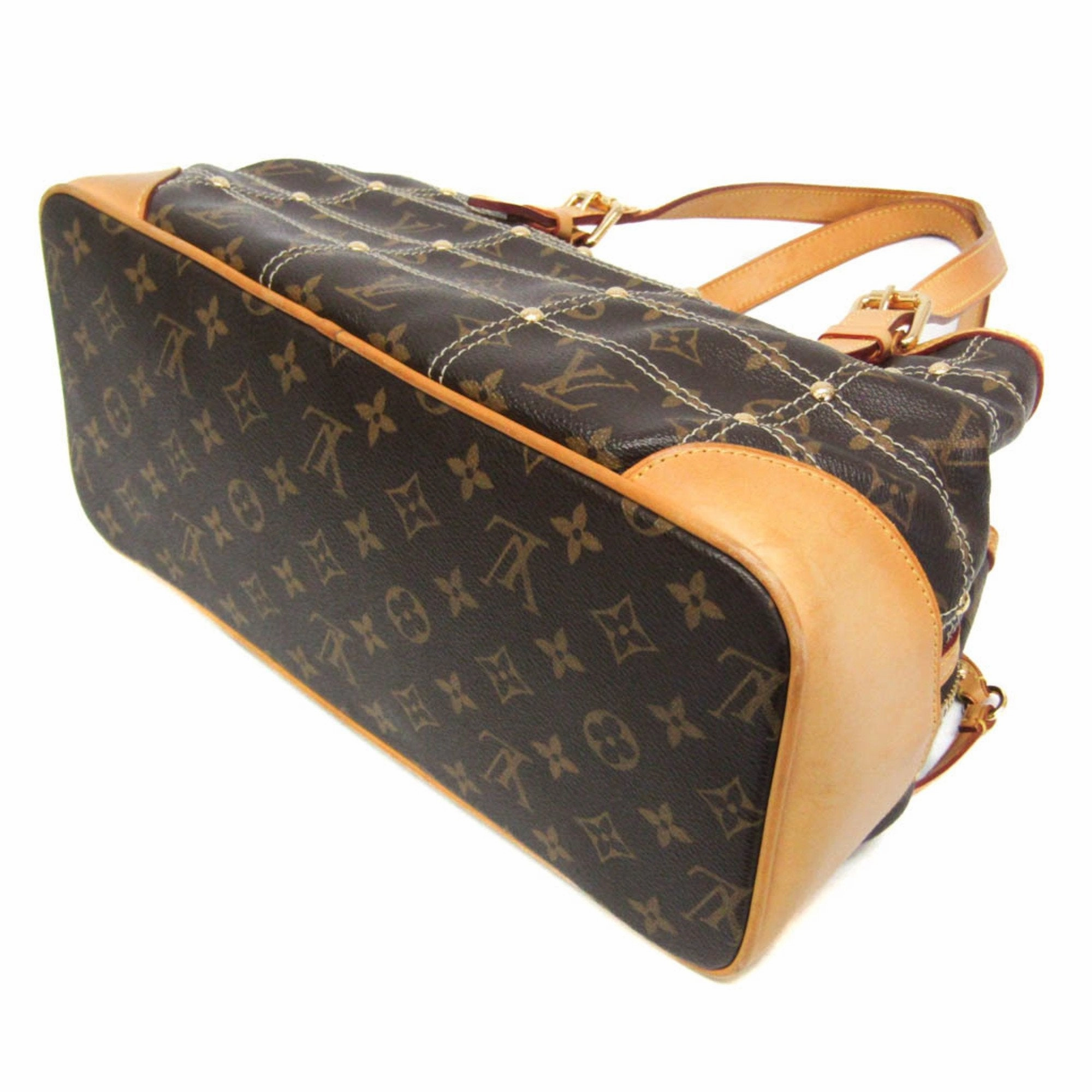 Louis Vuitton Rivet Brown Canvas Shoulder Bag
