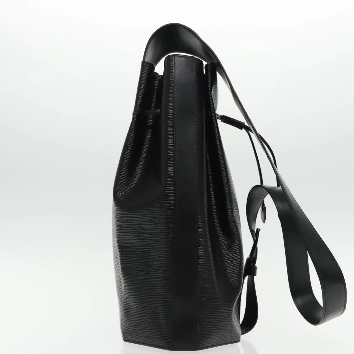 Louis Vuitton Sac A Dos Black Leather Shoulder Bag
