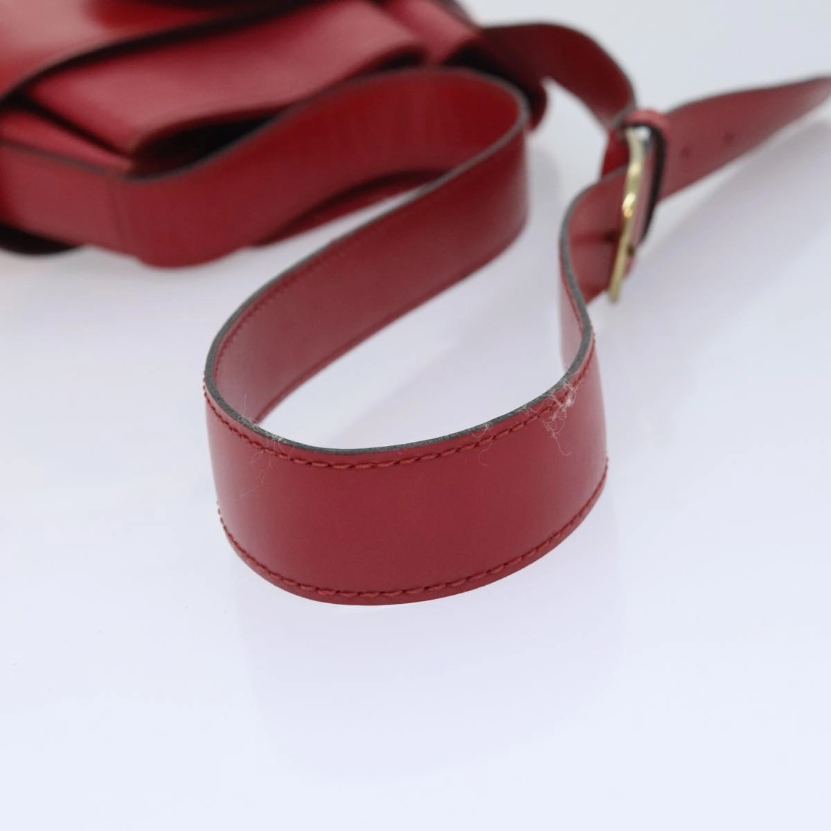Louis Vuitton Sac D'paule Red Leather Shoulder Bag