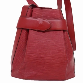 Louis Vuitton Sac D'paule Red Leather Shoulder Bag