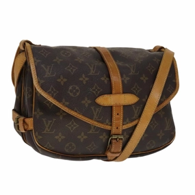 Louis Vuitton Saumur 30 Brown Canvas Shoulder Bag