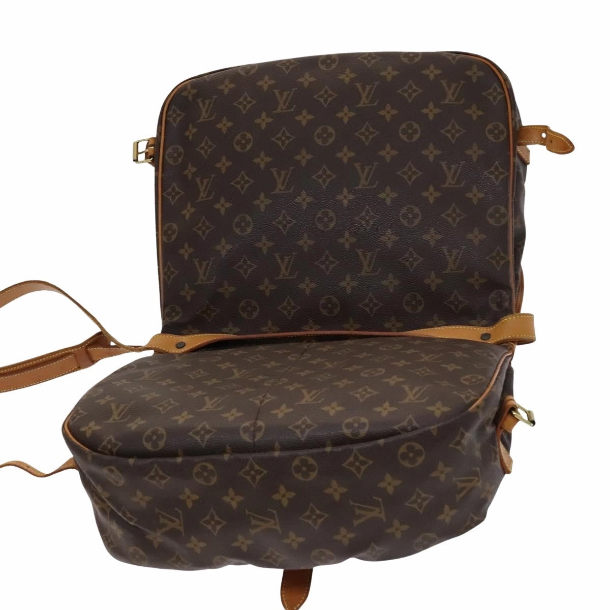 Louis Vuitton Saumur 35 Brown Canvas Shoulder Bag