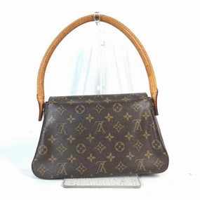LOUIS VUITTON Shoulder Bag M51147 Monogram canvas Brown Monogram Mini Looping