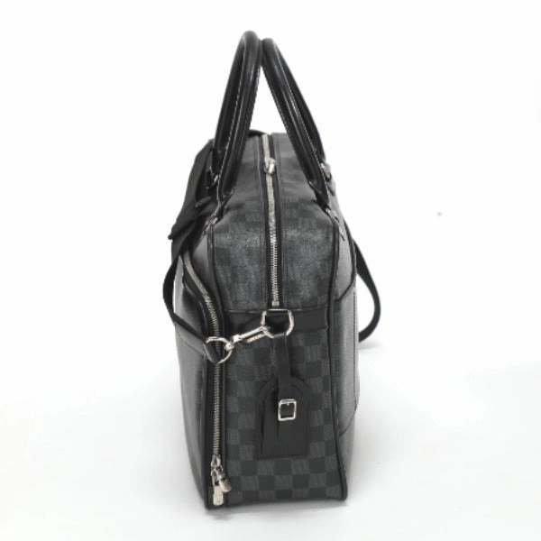 LOUIS VUITTON Shoulder Bag N23253 Damier Grafitto Canvas gray Business bag Damier Graphite Ikar mens