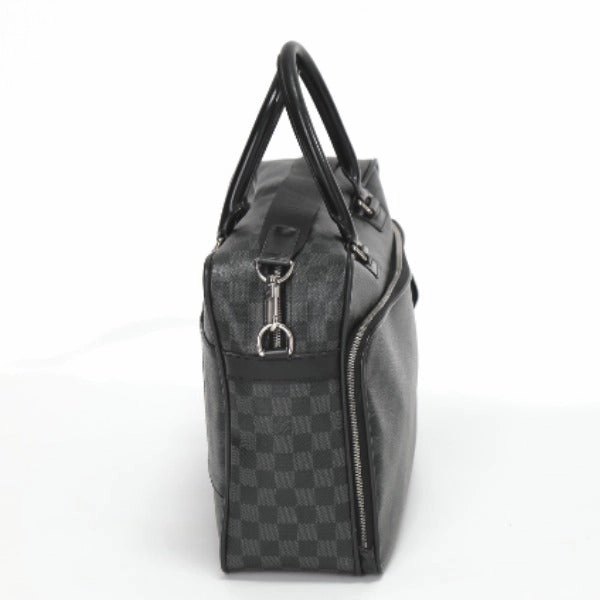 LOUIS VUITTON Shoulder Bag N23253 Damier Grafitto Canvas gray Business bag Damier Graphite Ikar mens