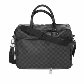 LOUIS VUITTON Shoulder Bag N23253 Damier Grafitto Canvas gray Business bag Damier Graphite Ikar mens