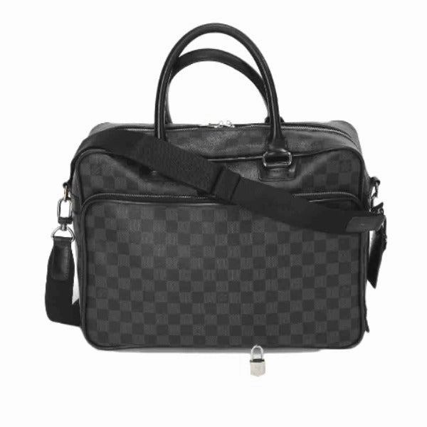 LOUIS VUITTON Shoulder Bag N23253 Damier Grafitto Canvas gray Business bag Damier Graphite Ikar mens