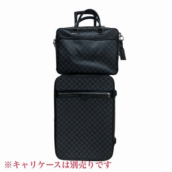 LOUIS VUITTON Shoulder Bag N23253 Damier Grafitto Canvas gray Business bag Damier Graphite Ikar mens