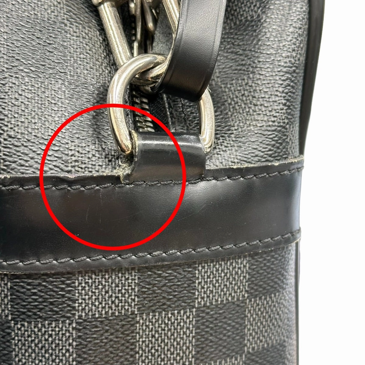 LOUIS VUITTON Shoulder Bag N23253 Damier Grafitto Canvas gray Business bag Damier Graphite Ikar mens