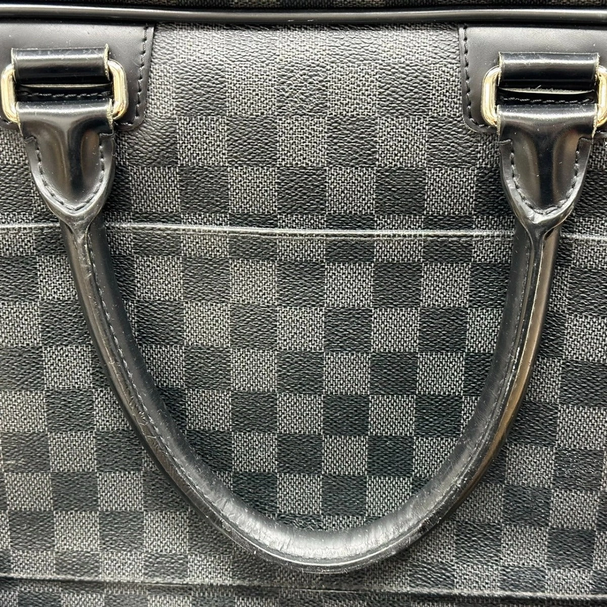 LOUIS VUITTON Shoulder Bag N23253 Damier Grafitto Canvas gray Business bag Damier Graphite Ikar mens