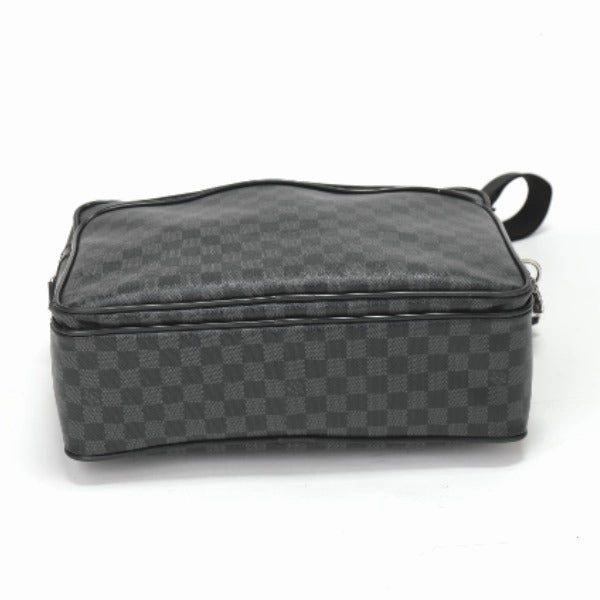 LOUIS VUITTON Shoulder Bag N23253 Damier Grafitto Canvas gray Business bag Damier Graphite Ikar mens