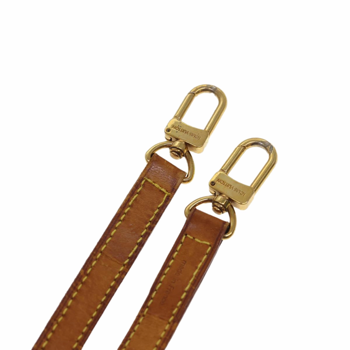 LOUIS VUITTON Shoulder Strap Leather 44.5"" Beige LV 40153