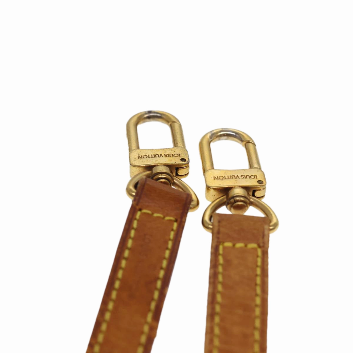 LOUIS VUITTON Shoulder Strap Leather 44.5"" Beige LV 40153