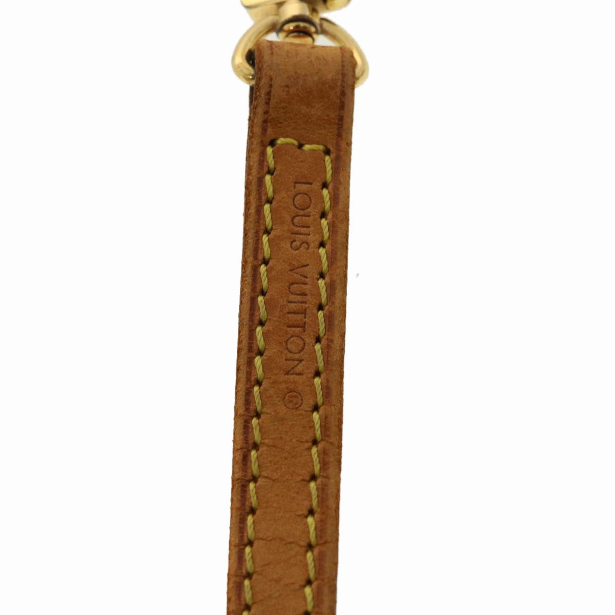 LOUIS VUITTON Shoulder Strap Leather 45.7"" Beige LV 39603