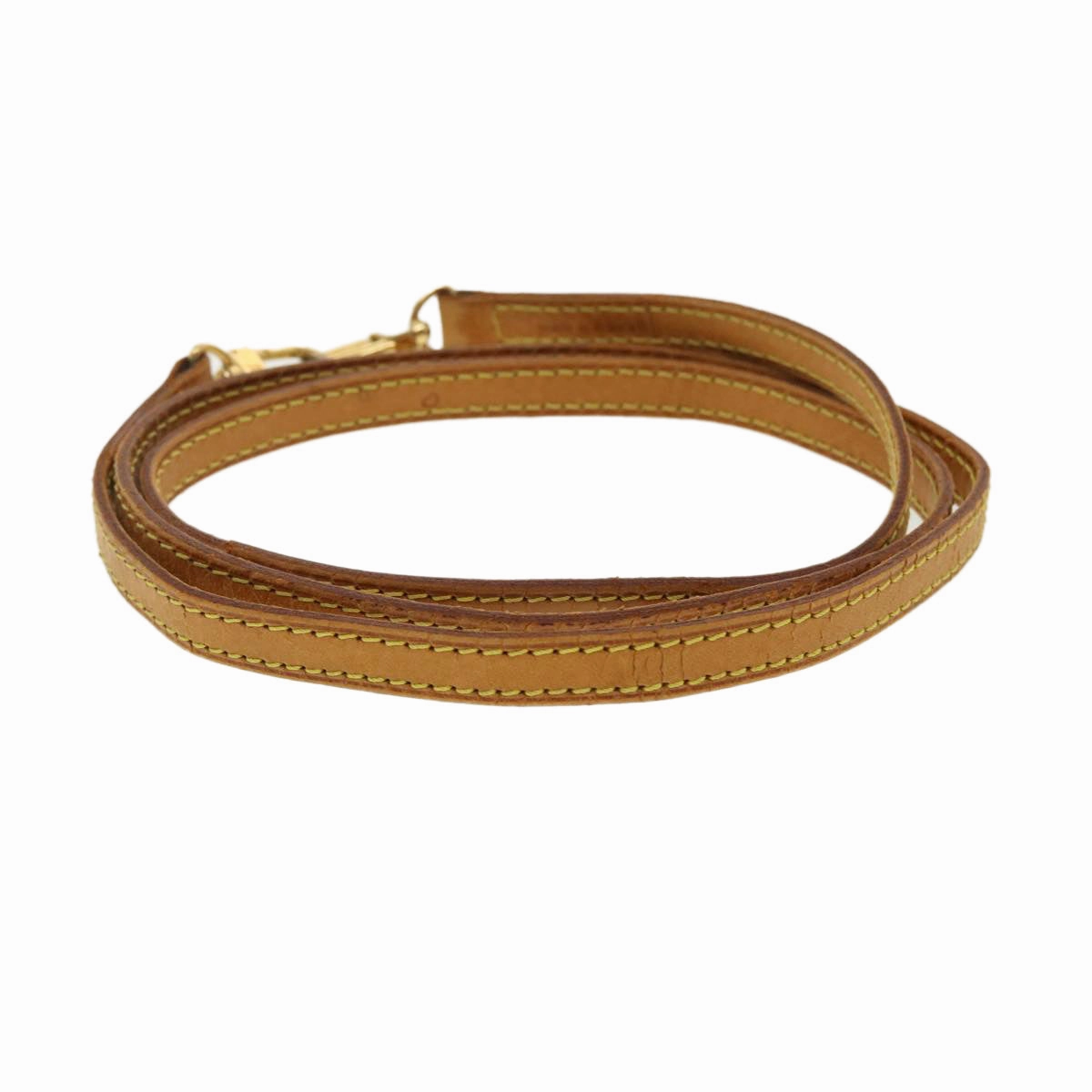 LOUIS VUITTON Shoulder Strap Leather 45.7"" Beige LV 39603