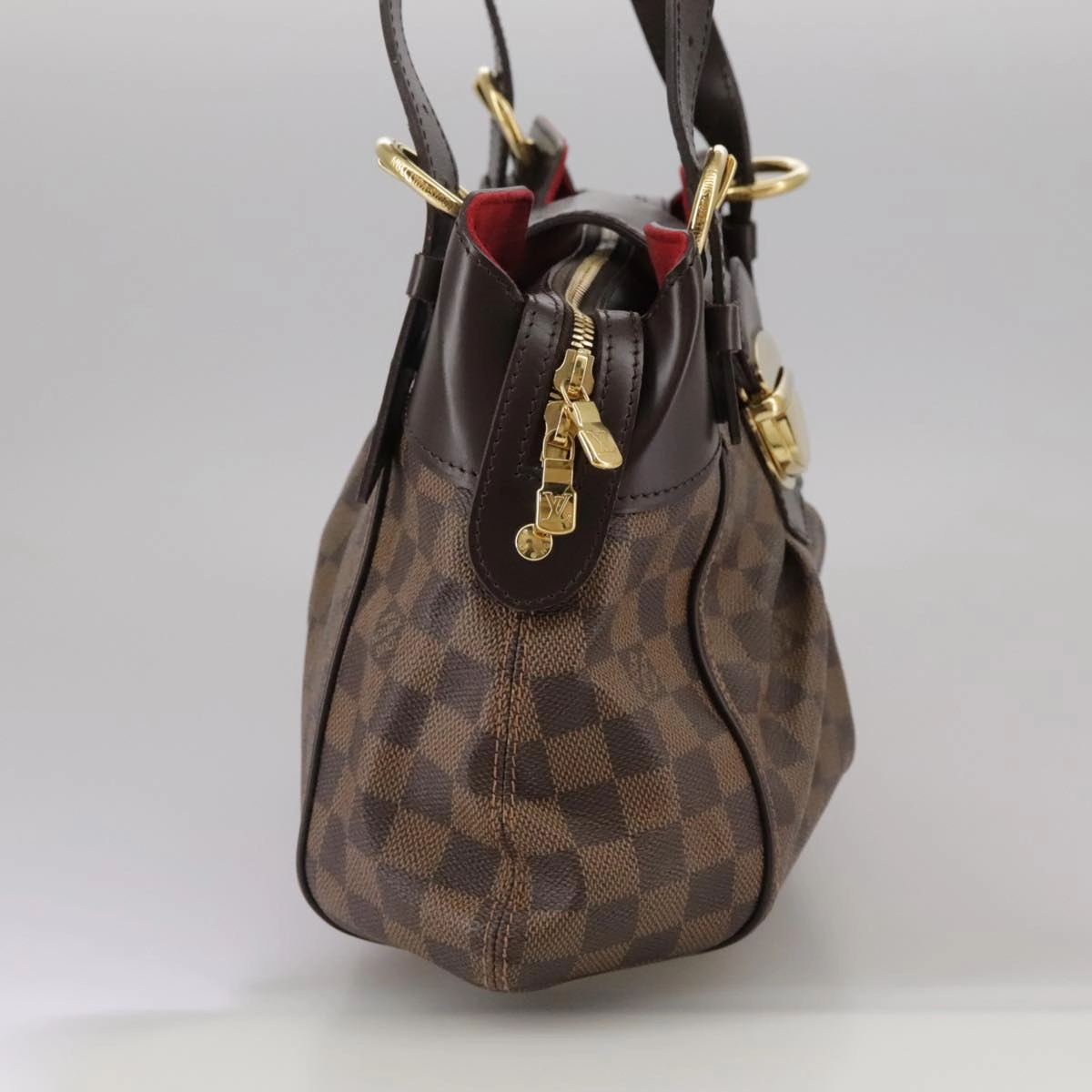 Louis Vuitton Sistina Brown Canvas Shoulder Bag