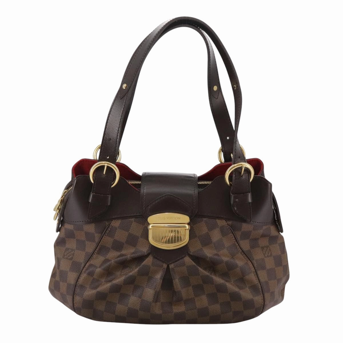 Louis Vuitton Sistina Brown Canvas Shoulder Bag
