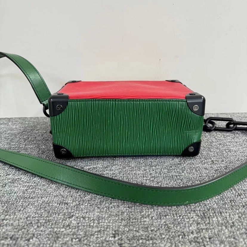 Louis Vuitton Soft Trunk Bag Blue Yellow Crossbody