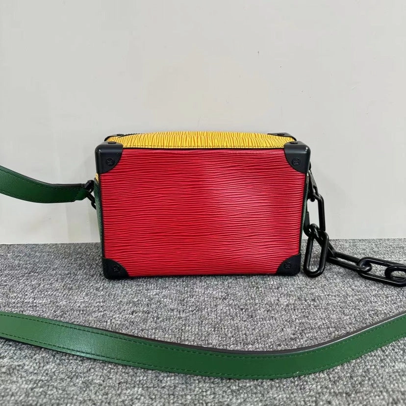 Louis Vuitton Soft Trunk Bag Blue Yellow Crossbody