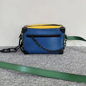 Louis Vuitton Soft Trunk Bag Blue Yellow Crossbody