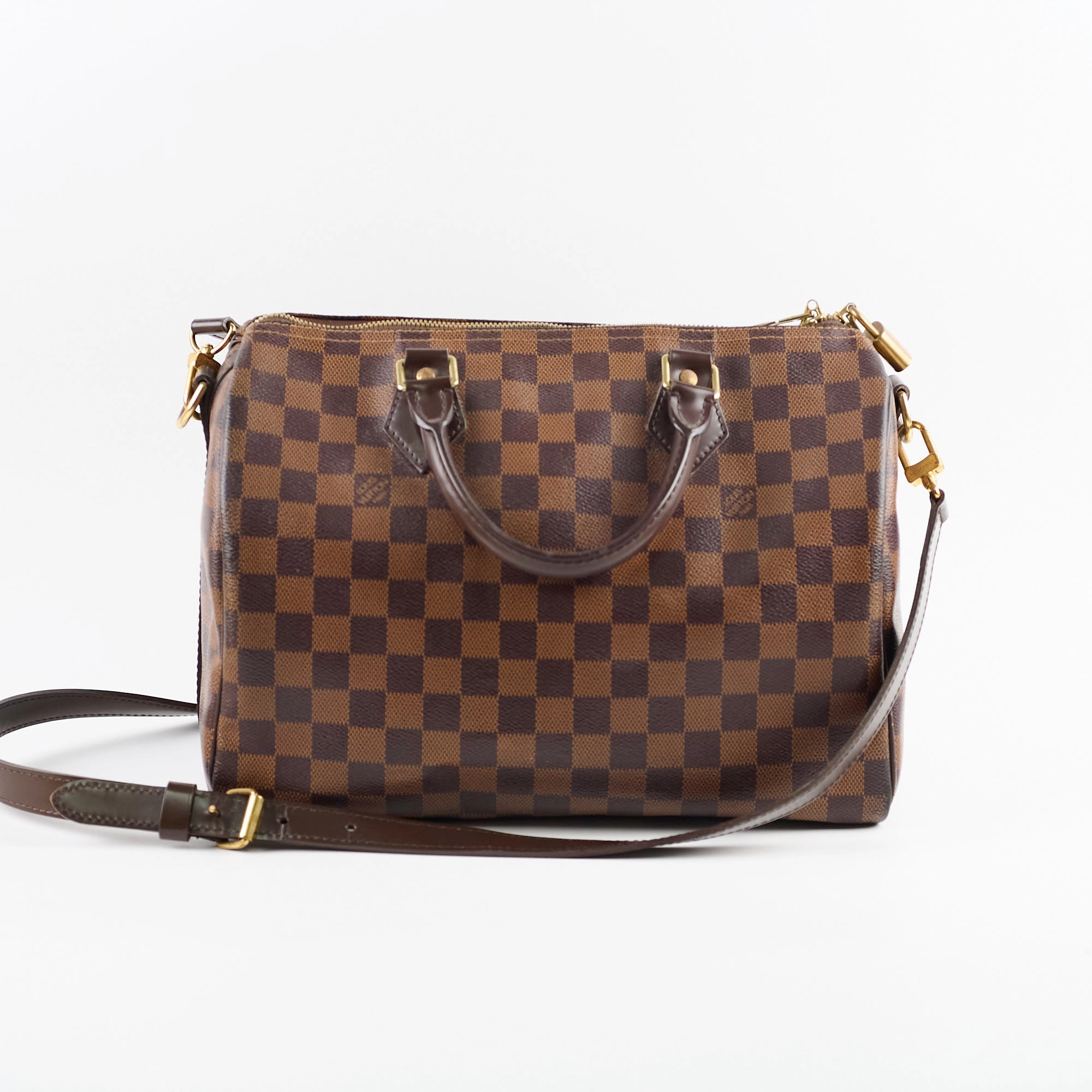 Louis Vuitton Speedy 30 Bandoulliere Damier Ebene