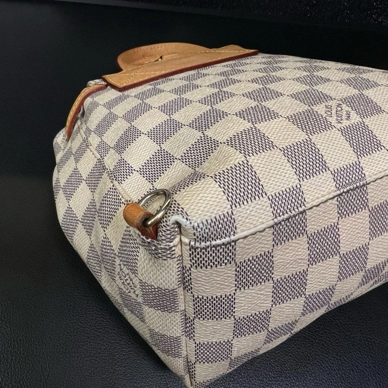 Louis Vuitton Sperone White Checkered Backpack Medium