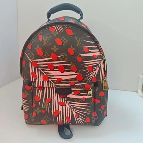 LOUIS VUITTON Spring Backpack - Palm Print Monogram, Multicolor Canvas