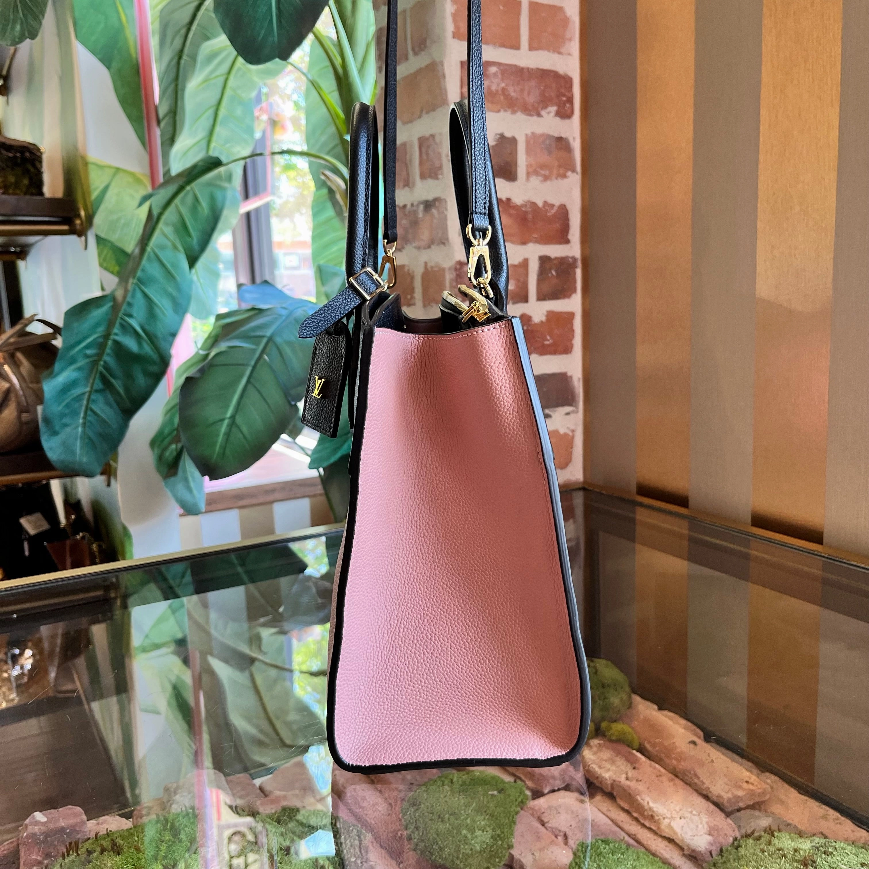 LOUIS VUITTON Steamer City MM Taurillon Leather Tote Bag