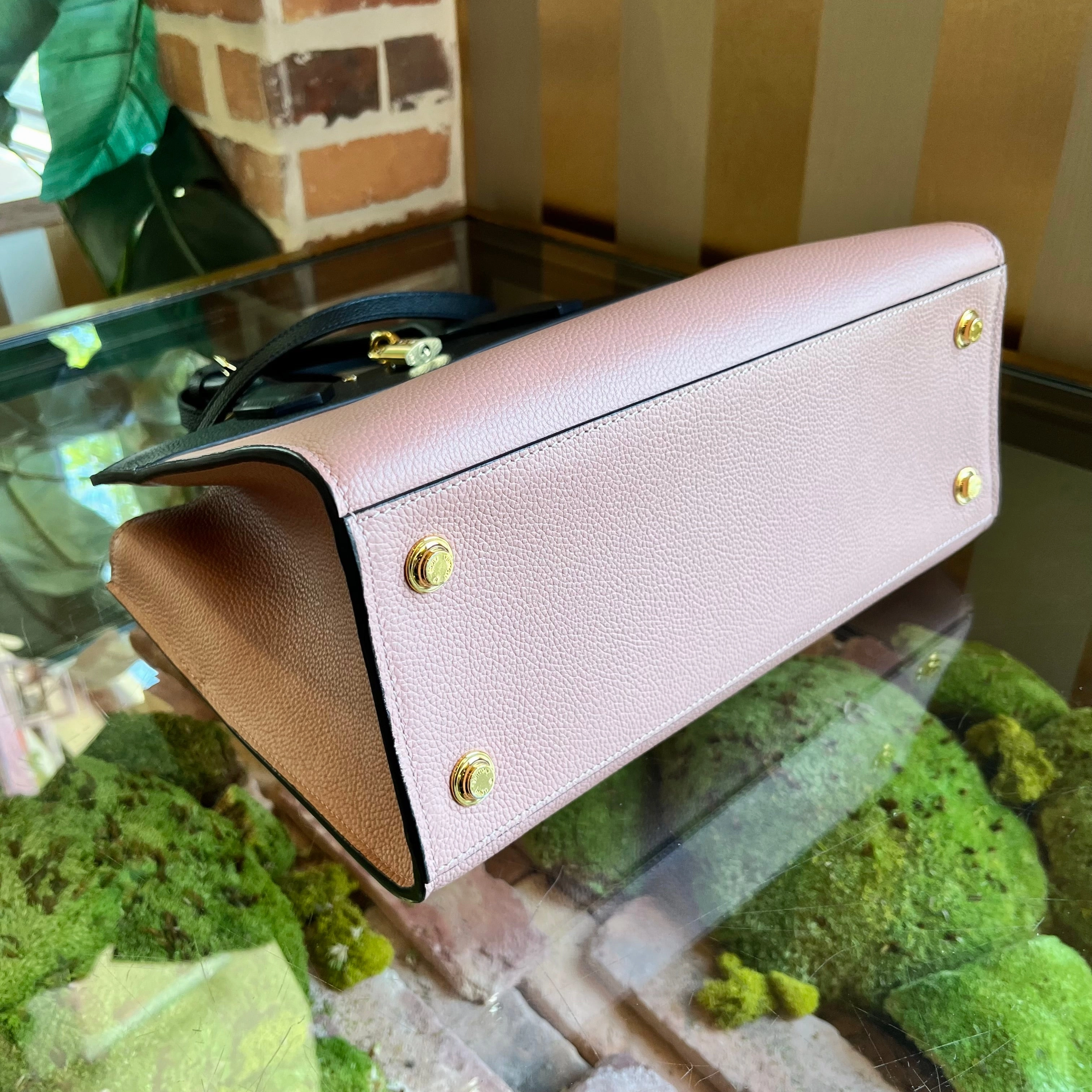 LOUIS VUITTON Steamer City MM Taurillon Leather Tote Bag