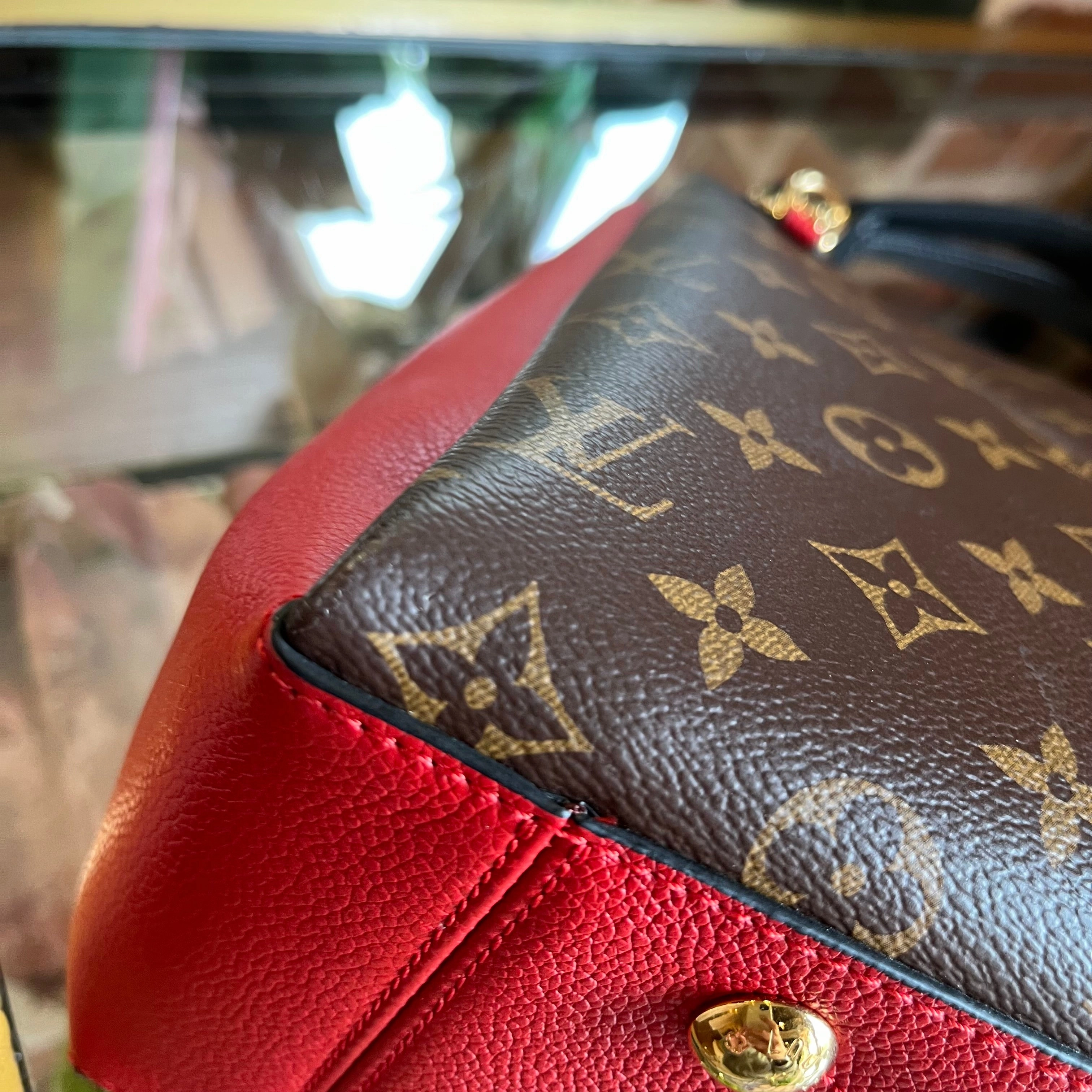 LOUIS VUITTON Surenne Monogram Red Tote