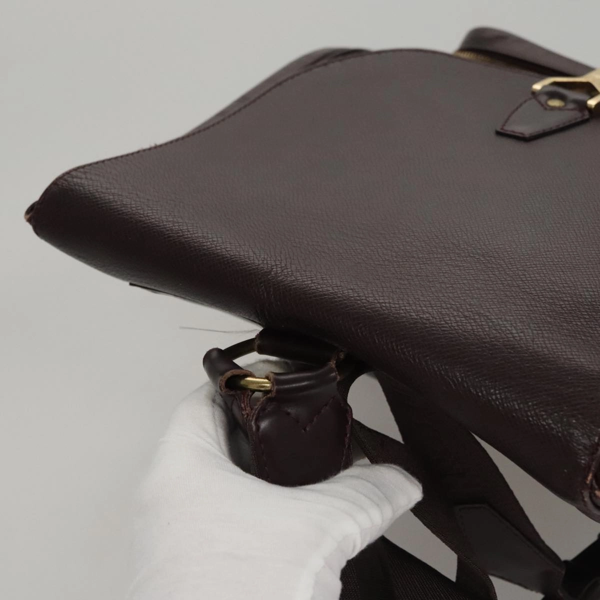 LOUIS VUITTON Taiga Cashier Backpack Acajou M30176 LV 107486