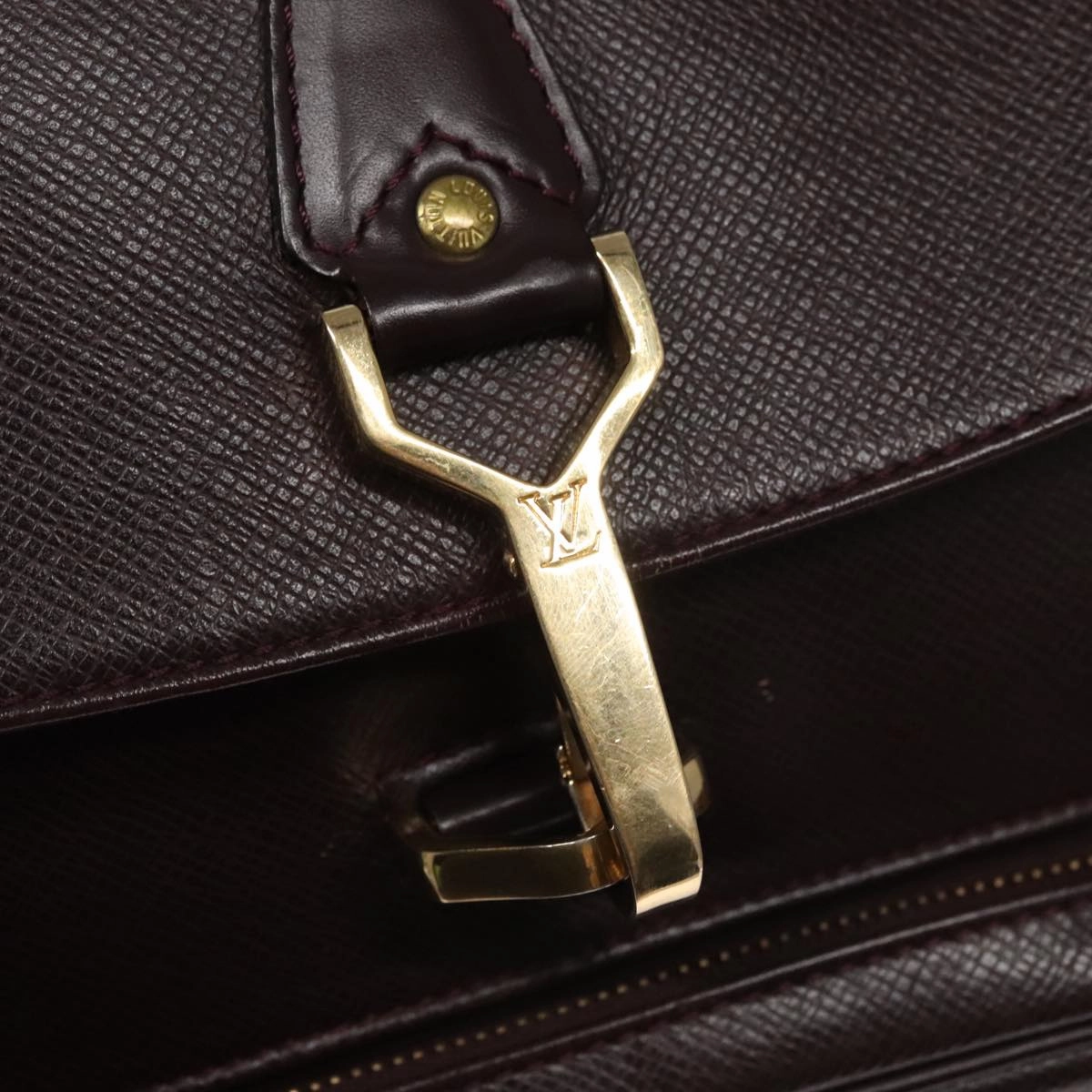 LOUIS VUITTON Taiga Cashier Backpack Acajou M30176 LV 107486