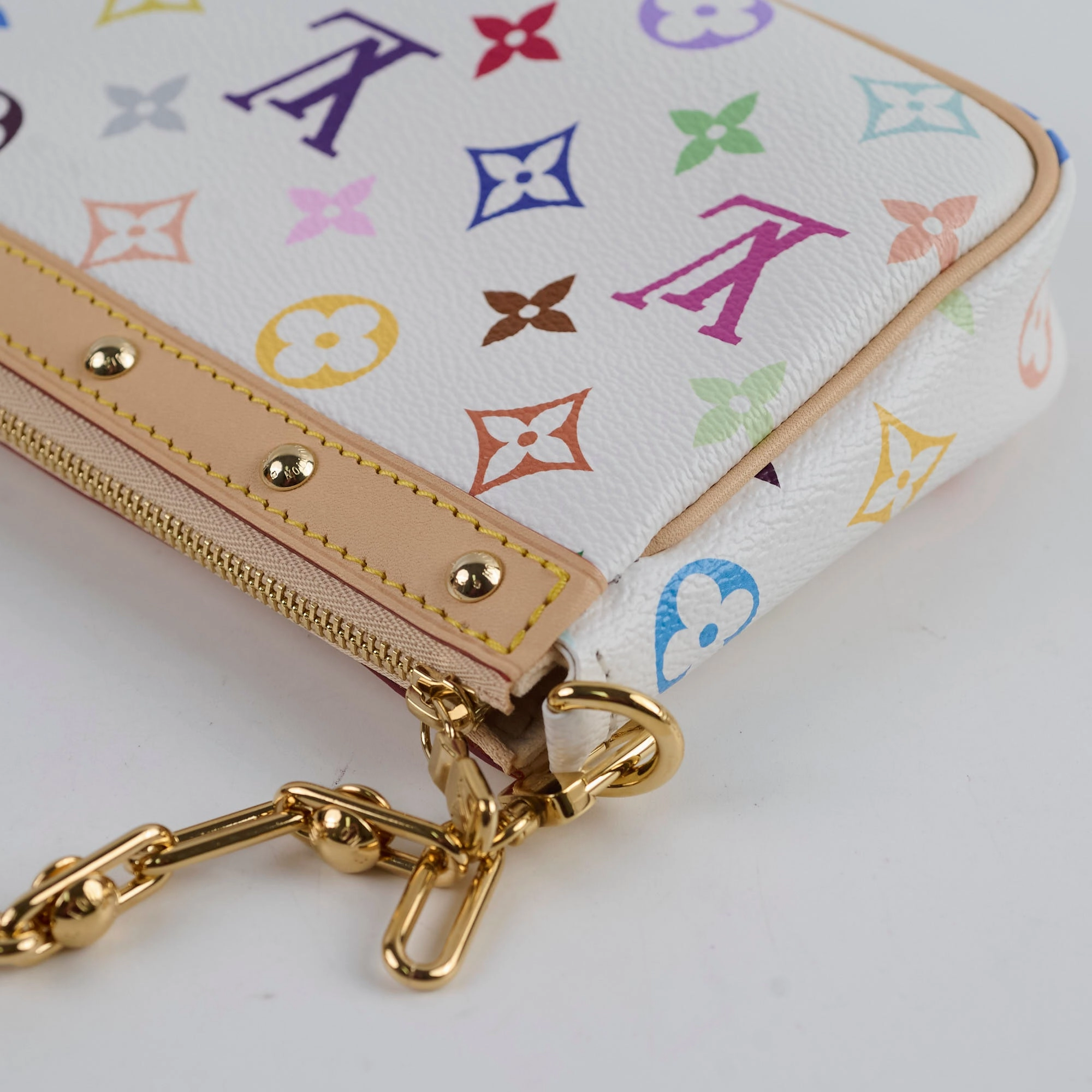 Louis Vuitton Takashi Murakami Pochette Accessories Multicolor white 2025 Apr