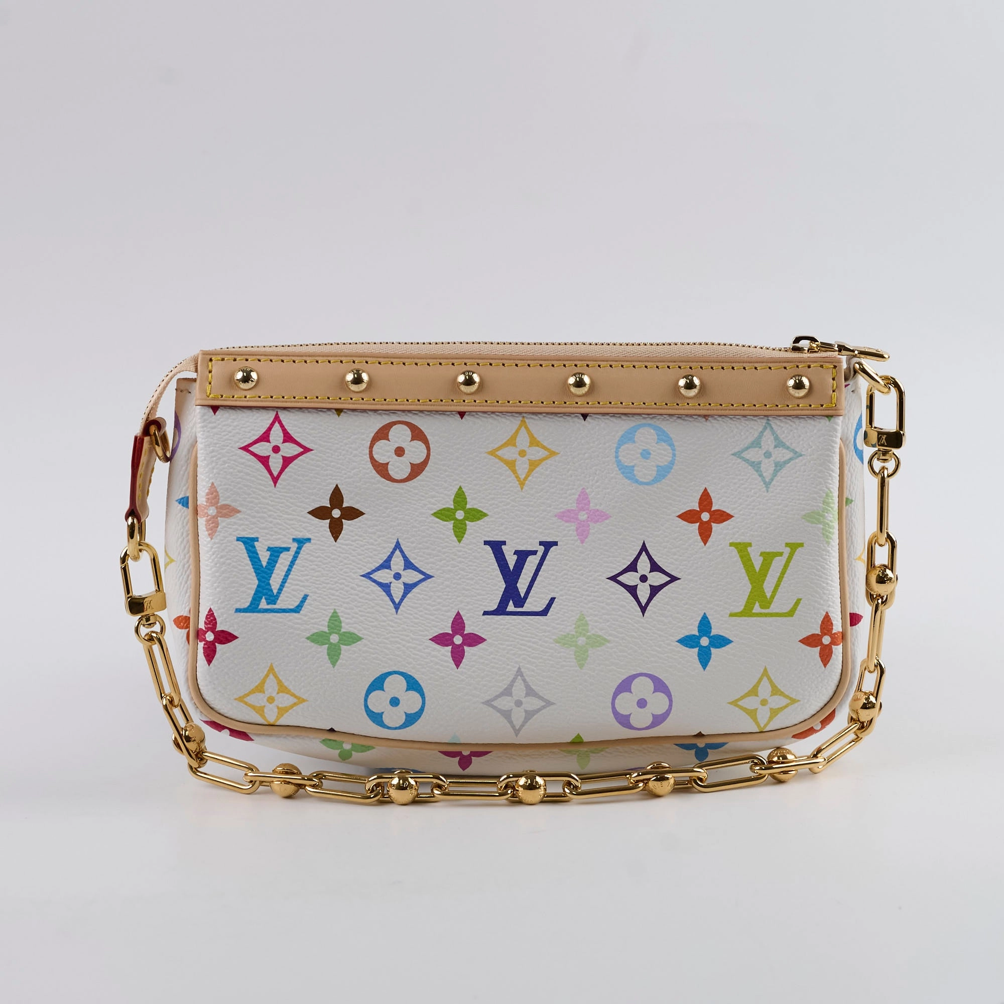 Louis Vuitton Takashi Murakami Pochette Accessories Multicolor white 2025 Apr