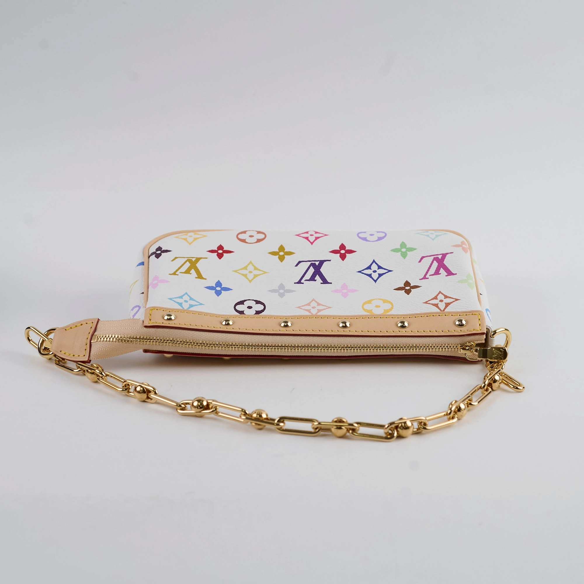 Louis Vuitton Takashi Murakami Pochette Accessories Multicolor white 2025 Apr