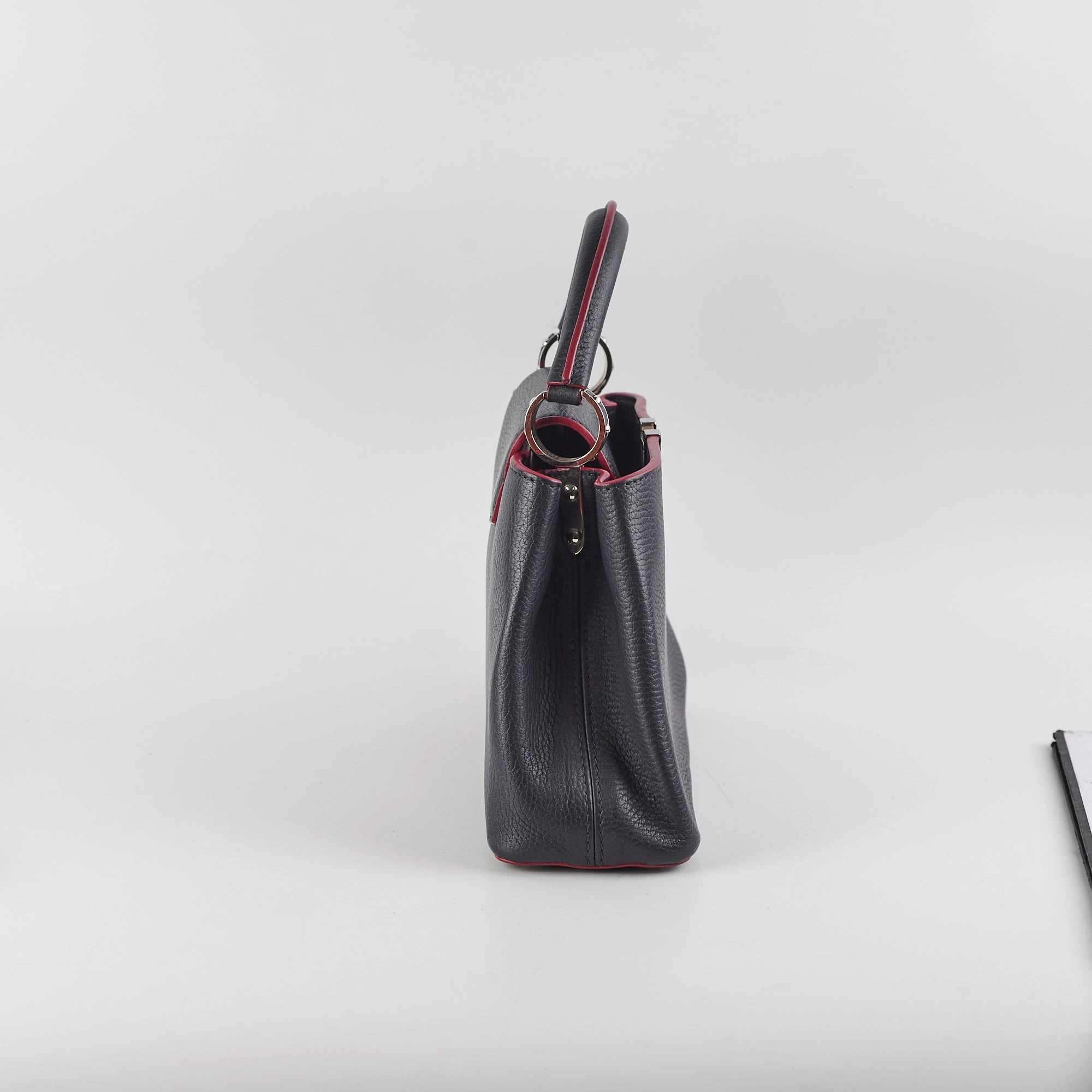 Louis Vuitton Taurillion Capucines BB Navy/Fuschia