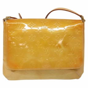 Louis Vuitton Thompson Street Beige Patent Leather Shoulder Bag